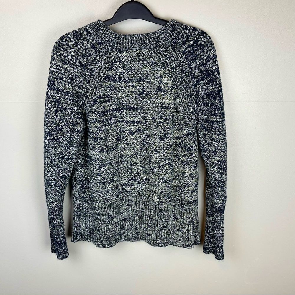 Universal Thread Knit Raglan Sweater Navy Large - Picture 2 of 5
